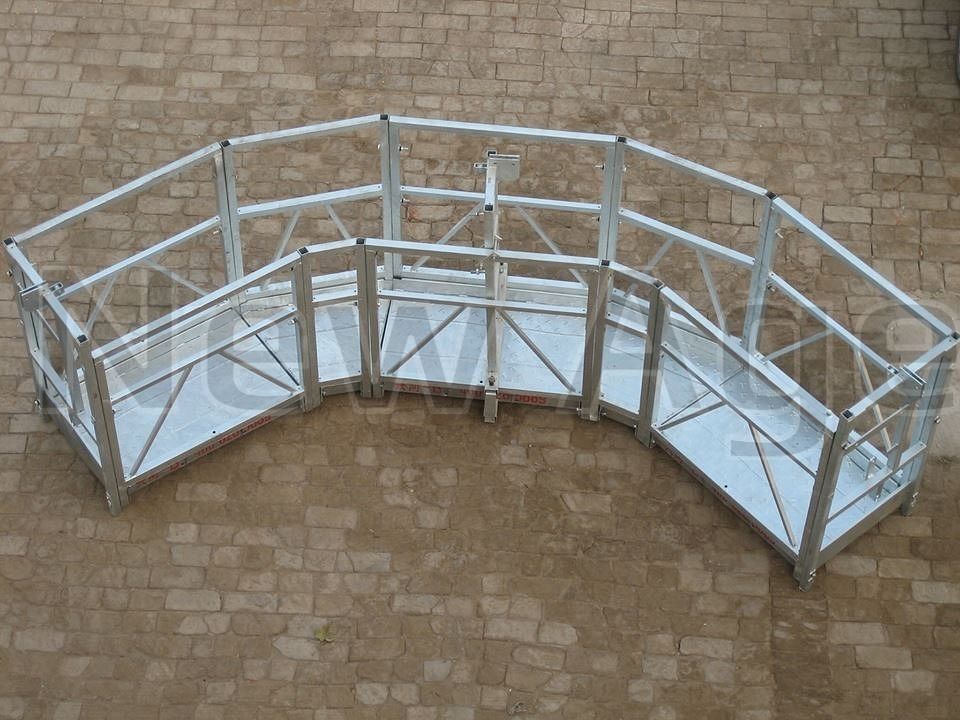 Construction Steel & Galvanized Curve Shape Suspended Platform