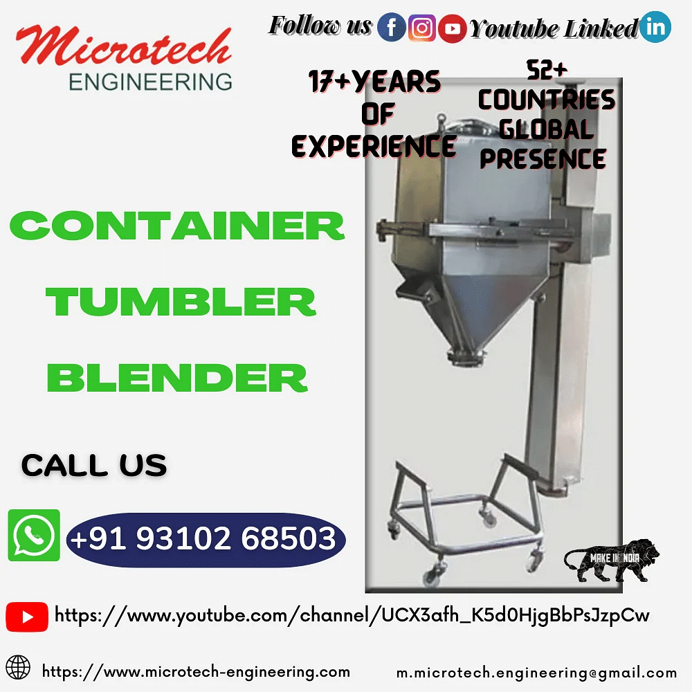 Container Tumbler Blender, Capacity: GMP