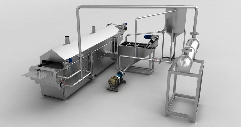 Continuous Namkeen Fryer, Capacity: 300 Kg/Hour