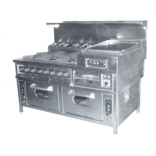 Cooling Equipment Stainless Steel 6 Burner Gas, For Hotel, Model: GR6