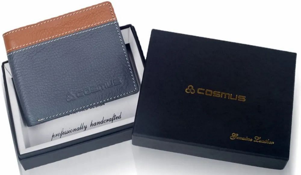 Cosmus Grey Leather Wallet