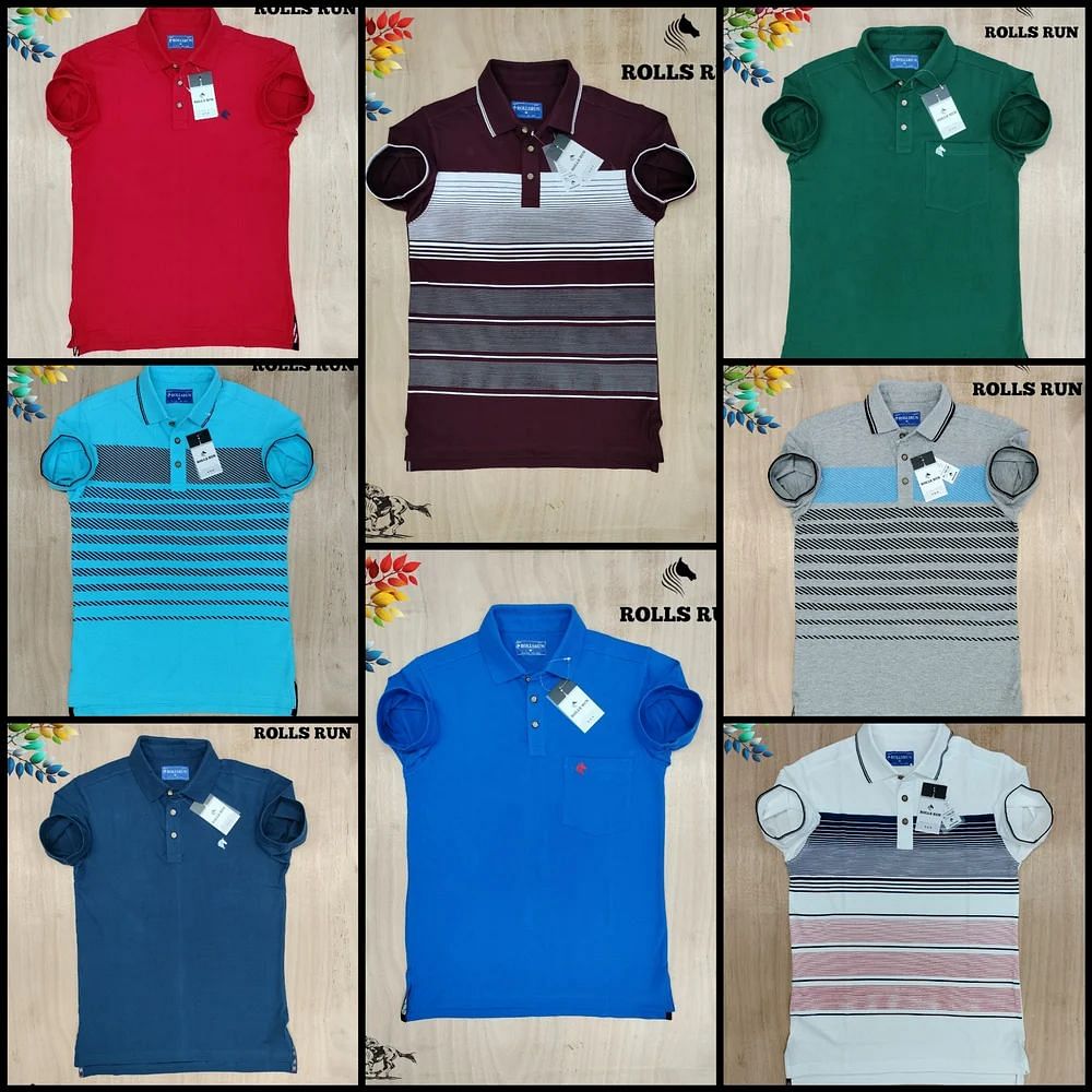 Cotton Plain Polo Men T Shirt