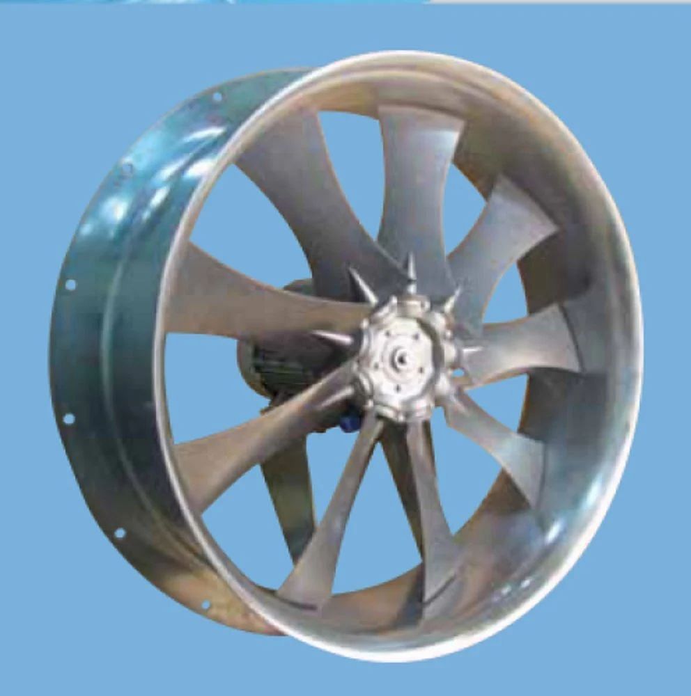 Crystal Duct Fan Metal Axial Ventilator, For Industrial