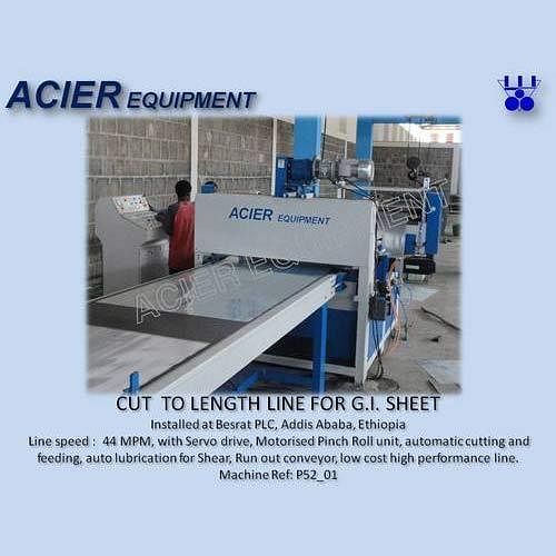 Cut To Length Line Machine For Galvanized Sheets, For Industrial