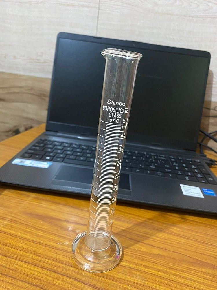 Cylindrical LABSON Measuring Glass Cylinder 50 ML, For Laboratory, Automation Grade: Manual