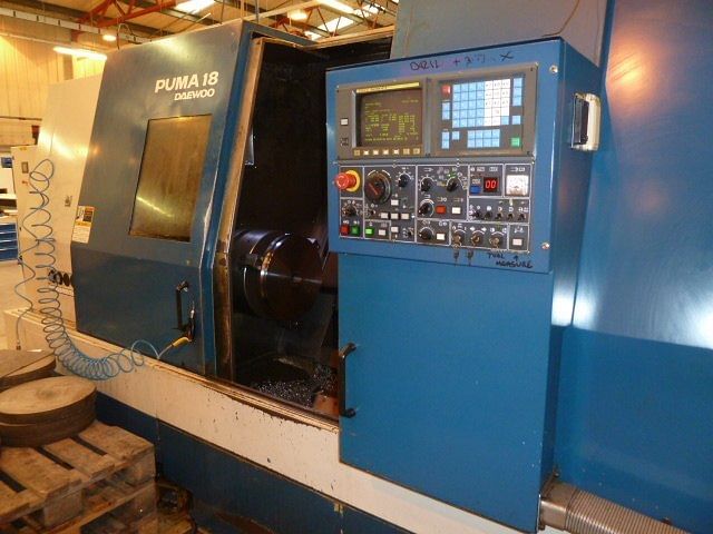 DAEWOO 1996 PUMA 18 CNC LATHE, Maximum Turning Length: 1,575mm, Maximum Turning Diameter: 660mm