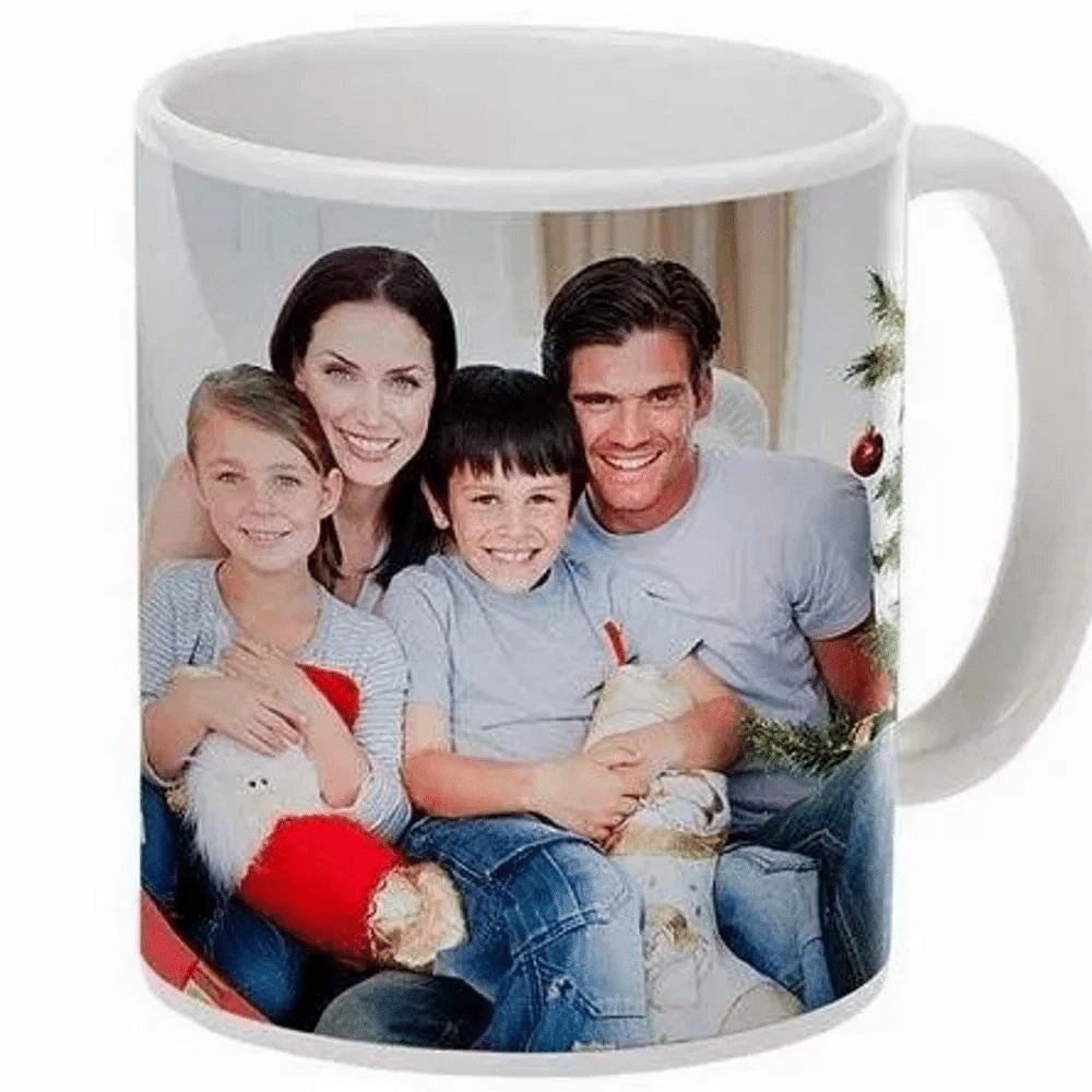 Deeher Gift Ceramic Sublimation White Mug, Capacity: 300 ml