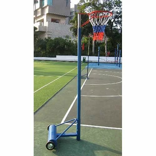 Delux Portable Net Ball Pole With Counter Weight, For Sports
