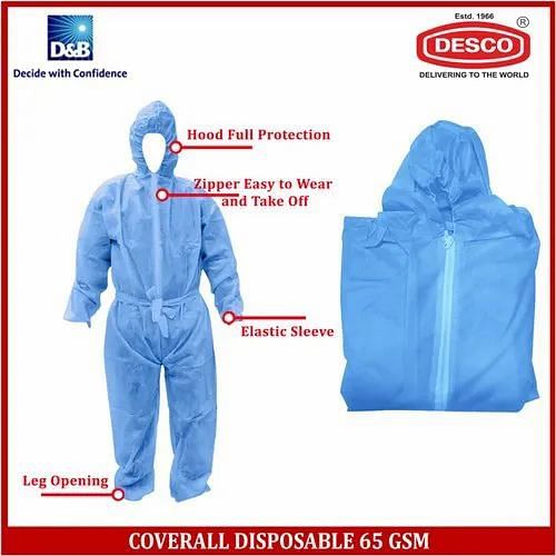 DESCO Coverall Disposable 65 GSM