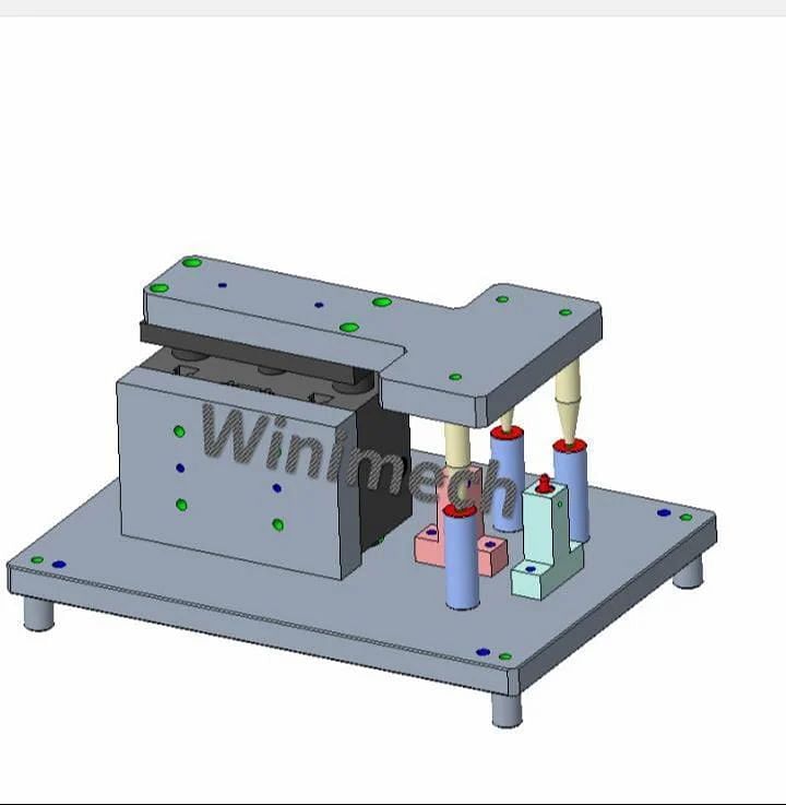 DESIGNING of Manual WELDING FIXTURES with PNEUMATIC CYLINDER CLAMP 2D,3D CREO SOFWARE