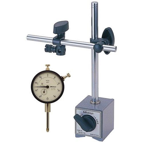 Dial Gauge With Stand, Shape: Round