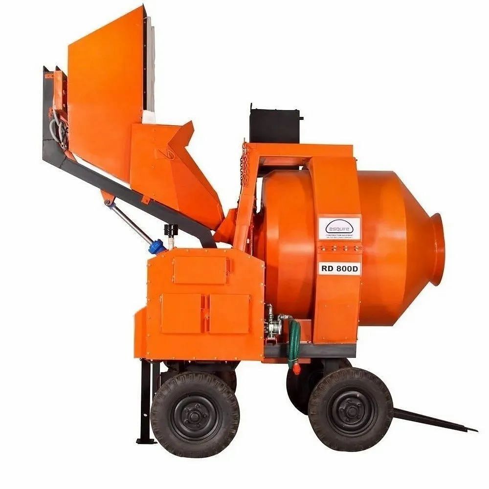 Diesel Engine Esquire RD 800D Reversible Concrete Drum Mixer, Drum Capacity: 800 L