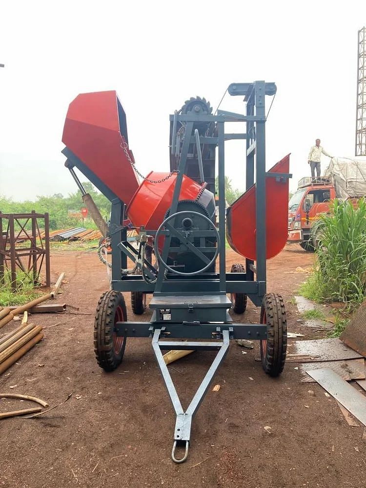 Diesel Manual Concrete Mixer Machine With Lift Hopper, 1200 kg, Capacity: 300 kg