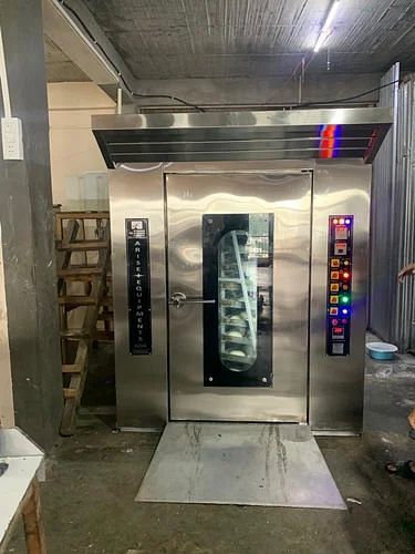 Diesel+Electric 300-400 Deg. Celsius Diesel Rotary Oven 72 Trays For Biscuit/Cookies, Model Number: Aei-Ro-72