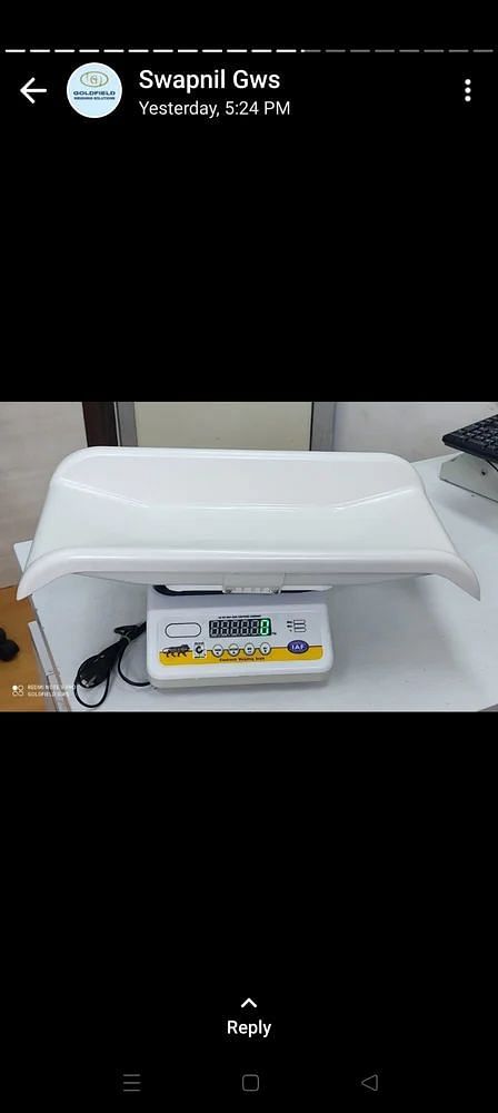 Digital Baby Weighing Scale, Fully Automatic, Maximum Capacity: 20 Kg