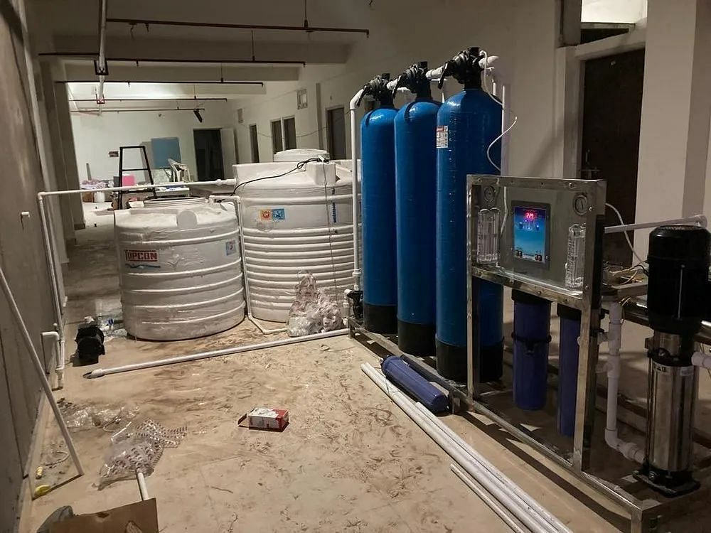 DI,RO Automatic Reverse Osmosis Plant, FRP, Purification Capacity: 1000 Liter Per Hour