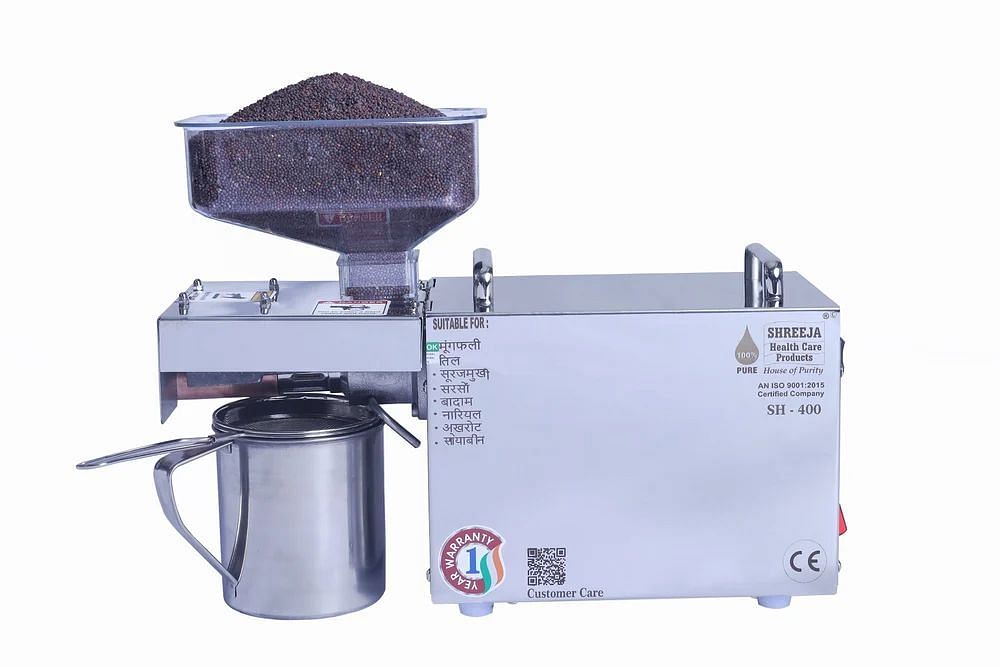 Domestic Expeller Mini Screw Press Oil Extraction Machine, Capacity: 2-5 Kg/Hr, Size: 20(l)*8(w)*10(h) Inch