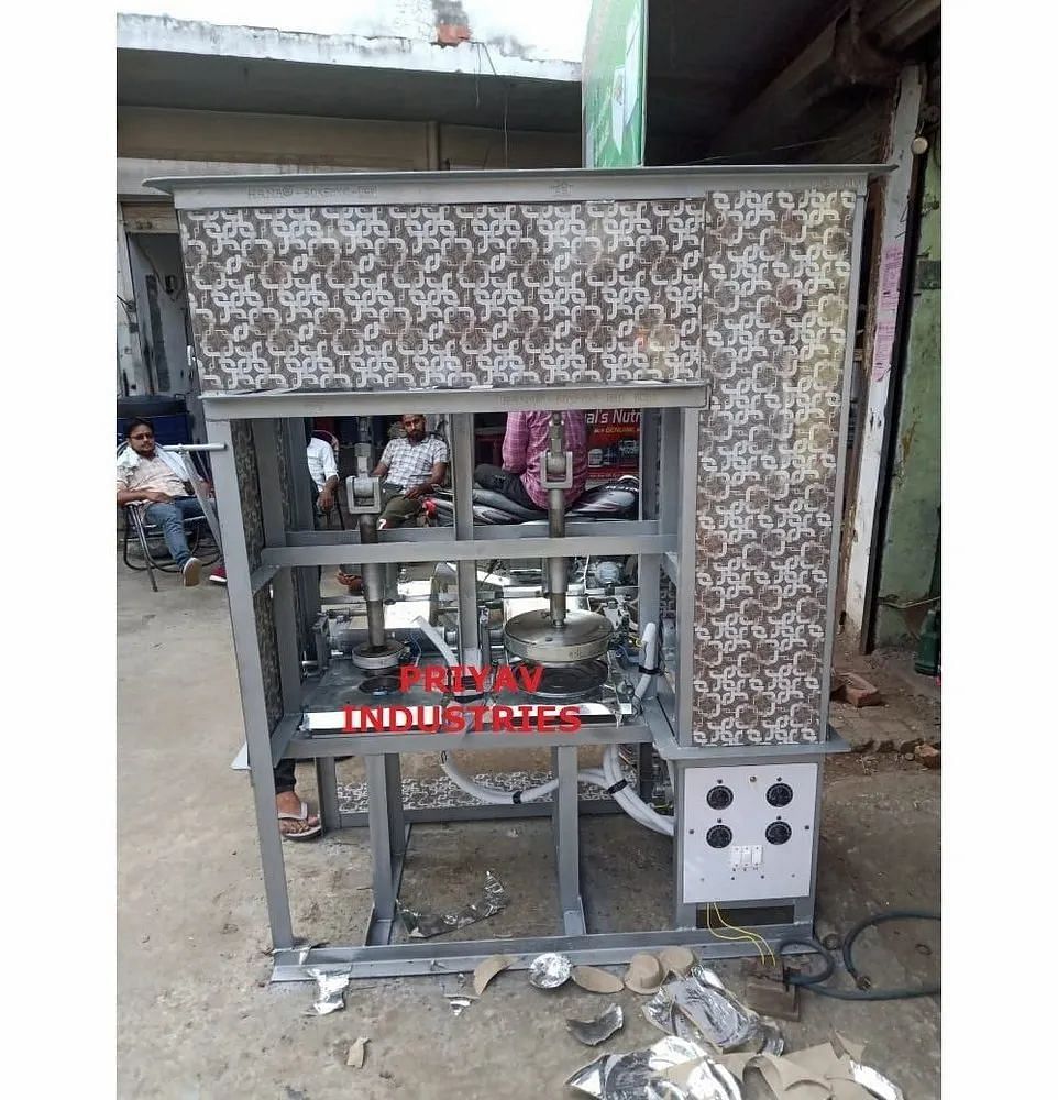 Double Die Paper Bowl Making Machine, Bowl Size: 6 inch, Automation Grade: Semi-Automatic