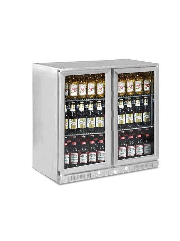 Double Door Back Bar In Stainless Steel Trufrost Bb 200 Ss, 200L