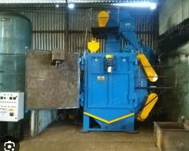 Double Door Semi automatic hanger type shot blasting machine