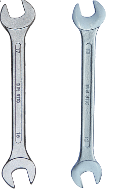 Double Open End Spanner Recess Panel Head Polish Matt Finish Chrome Plated