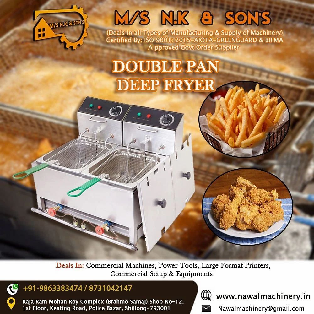 Double Pan Deep Fryer