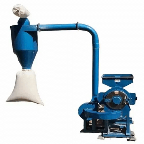 Double Stage Pulverizer Machine With Blower, Capacity: 100-200 kg/hr