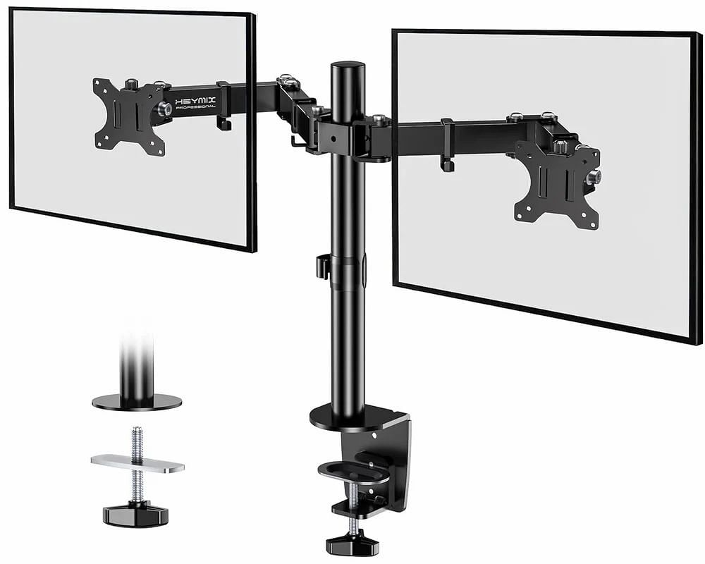 Dual Monitor Vertical Desk Stand, For Industrial