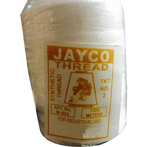 Dyed White Heavy Synthetic Thread, for Textile Industry