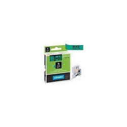 Dymo Type Black On Green Printer Tapes