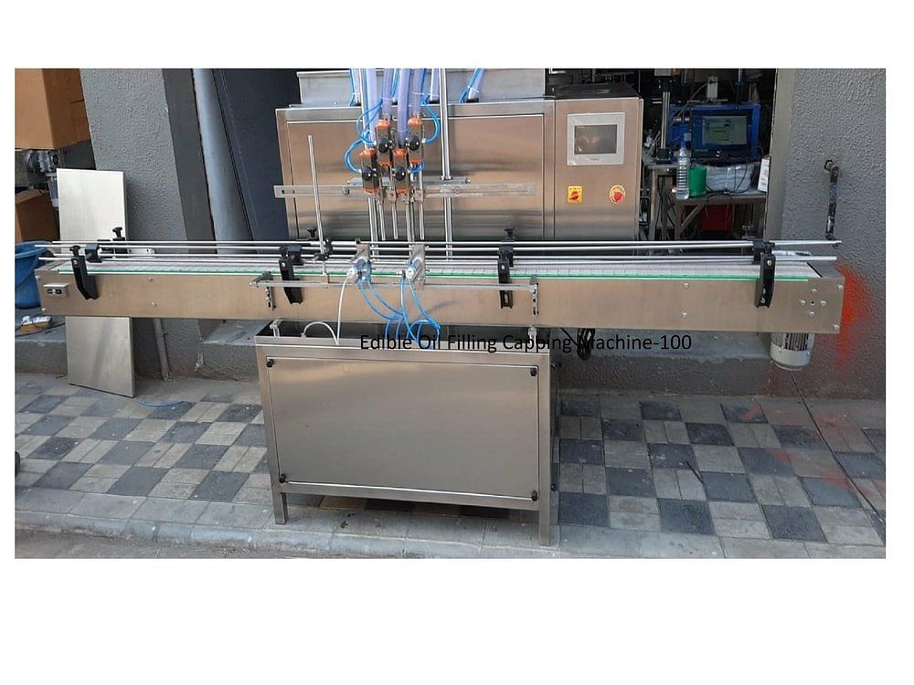 Edible Oil Filling Capping Machine-100