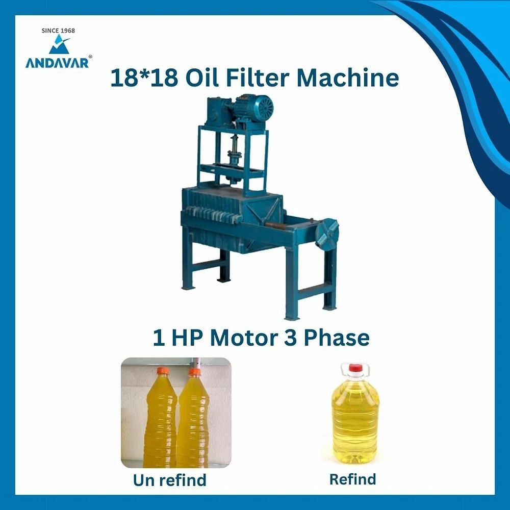 Edible Oil Filter Machine, Size: 24x24 Plates