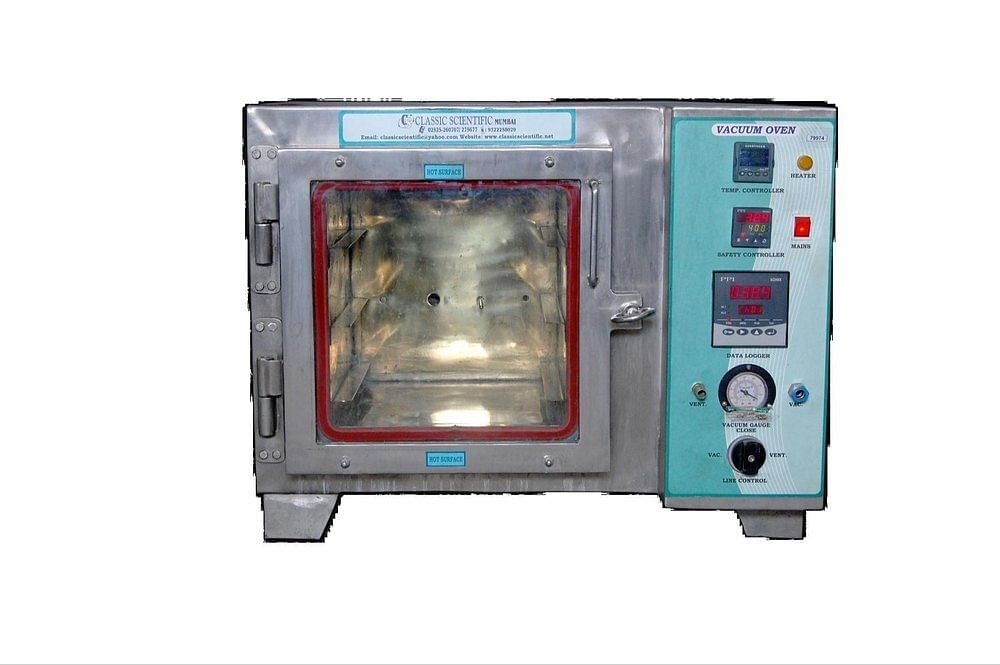 Electric 10- 250 Degree C Laboratory Vacuum Oven, Capacity: 11-121 Kg