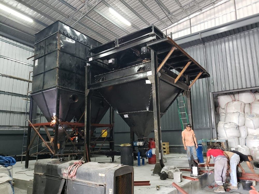 Electric Automatic Jumbo Bag Unloading & Packing Plant, For Cement Industries, Capacity: 100 Tph