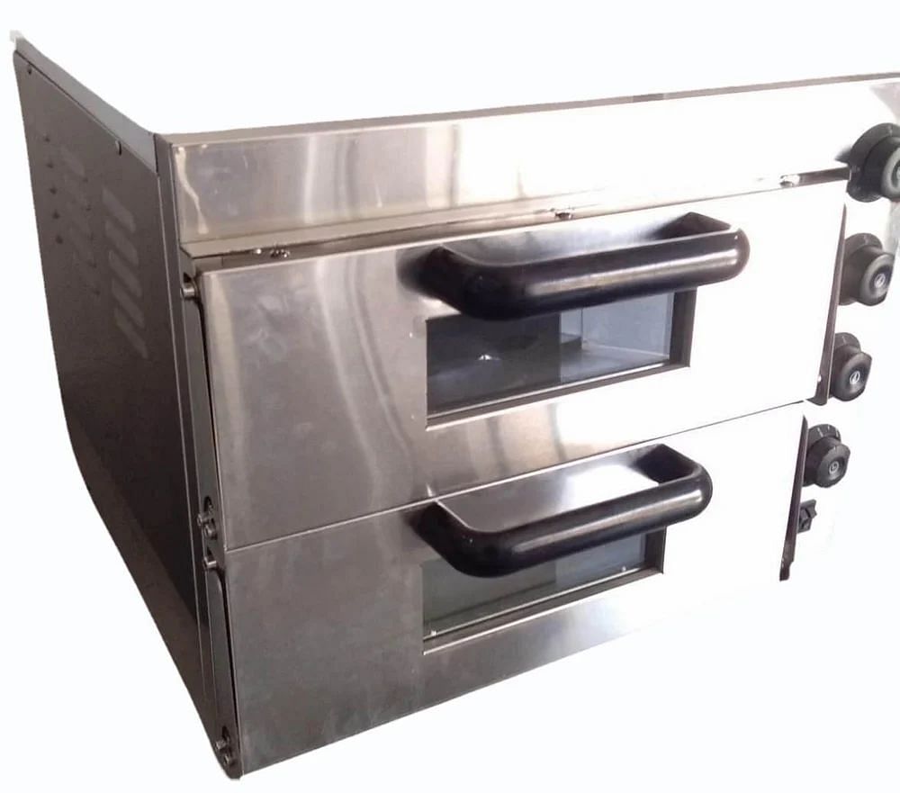 Electric Commercial Double Deck Pizza Oven, Size: Small/Mini