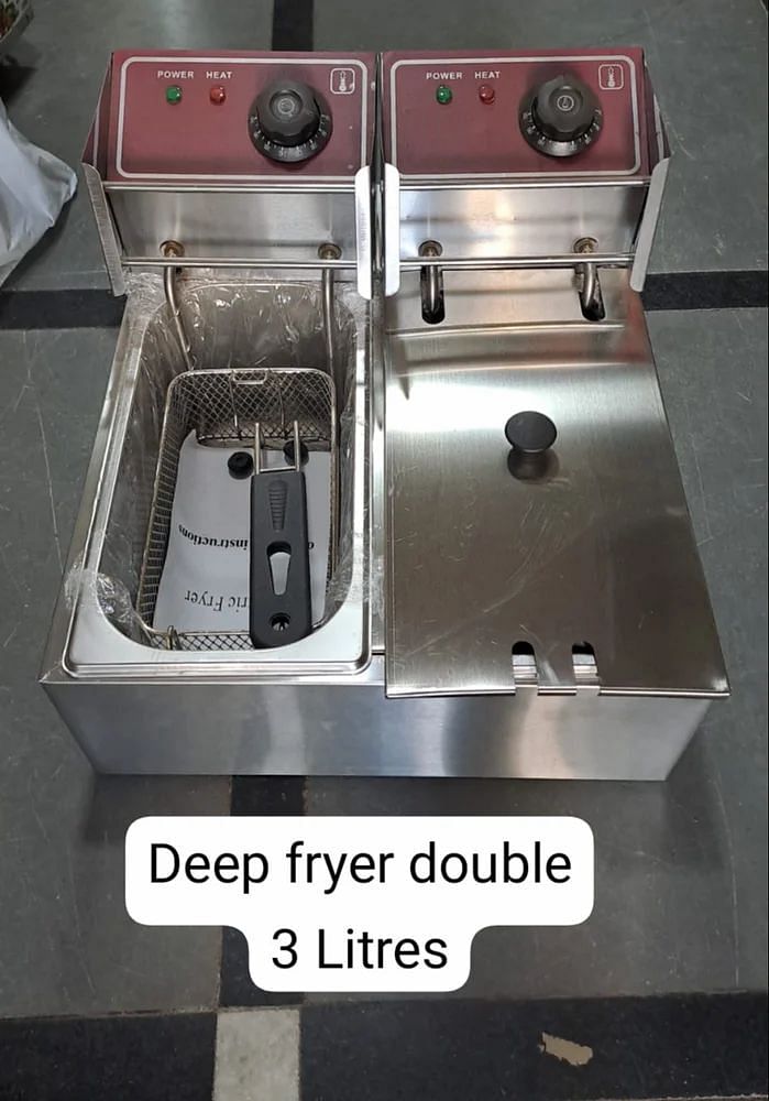 Electric Double Deep Fryer 3+3 Liters