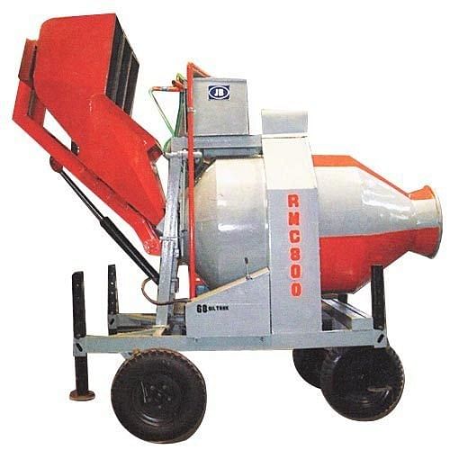 Electric Engine Reverse Concrete Batch Mixer with Electronic Batcher, 2800 kg, Capacity: 600 Litres / 21 Cft