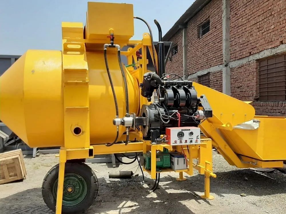 Electric Semi-Automatic Concrete Mixer Machine, Model Name/Number: PNB155, Capacity: 200 L/Hr