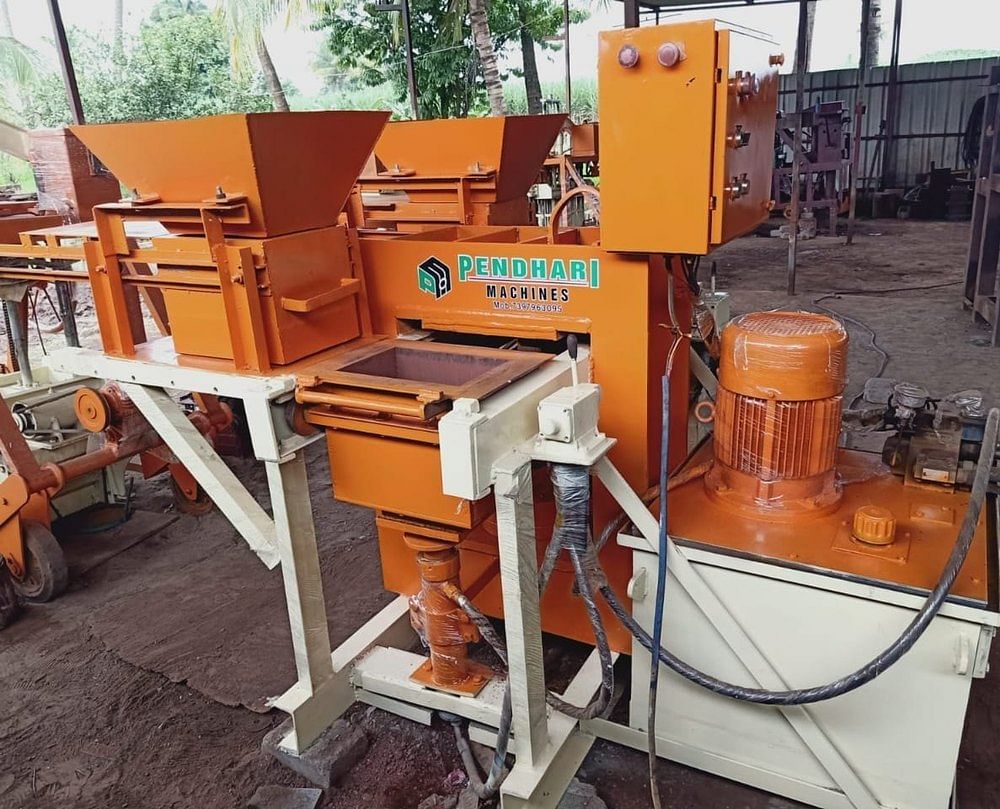 Electric Semi-Automatic Hydraulic Paver Block Making Machine, 2 mm