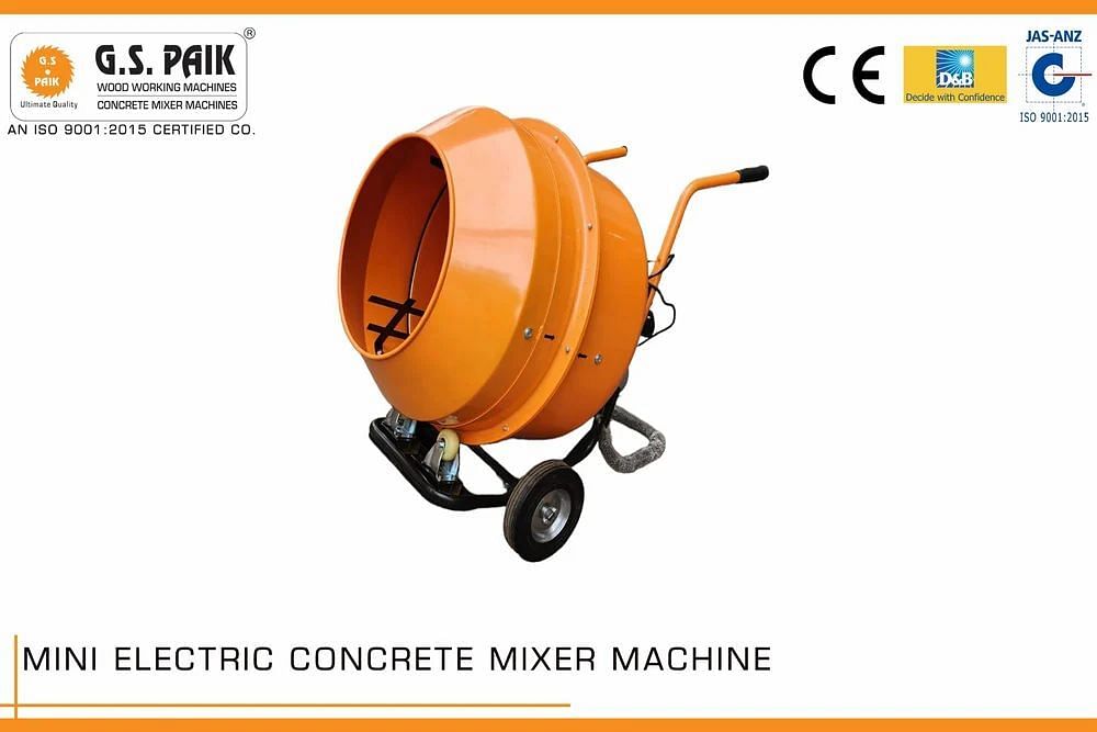 Electric Semi-Automatic Mini Concrete Mixer Machine