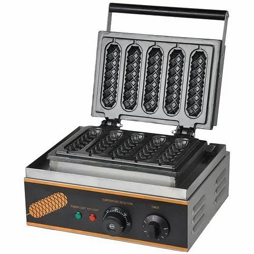 Electric Stainless Steel Hotdog Waffle Maker