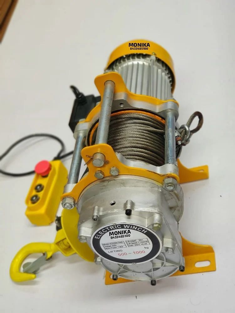 Electric Winch, For Workshop, Capacity: 1 ton