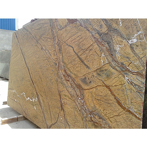 Elegant Rain Forest Brown Polished Marble Stone, Thickness: 10-30 mm