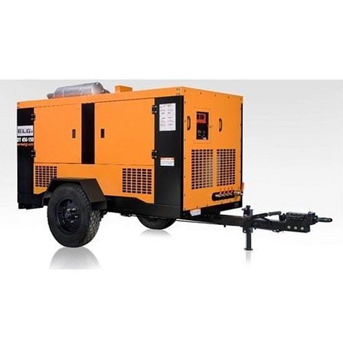 Elgi 450 cfm Diesel Screw Air Compressor 450-150 On Rental, in Uttranchal, in Dehradun, Compressor Model: 450x150