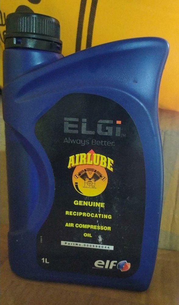 ELGI Reciprocating Air Compressor Oil, For Lubrication, Packaging Type: can