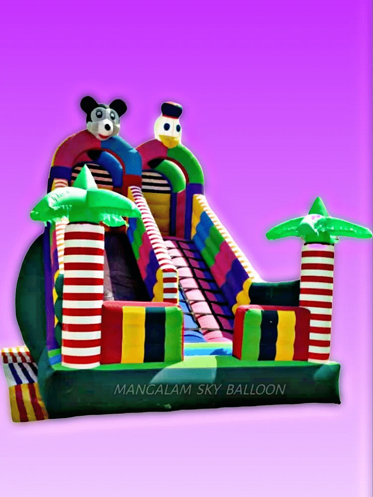 Event Multicolor Inflatable Slide Jumping Bouncy