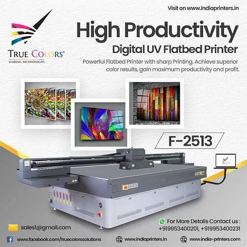 F2513 UV Flatbed Printer, For Printing, More Than 15 sqm/h