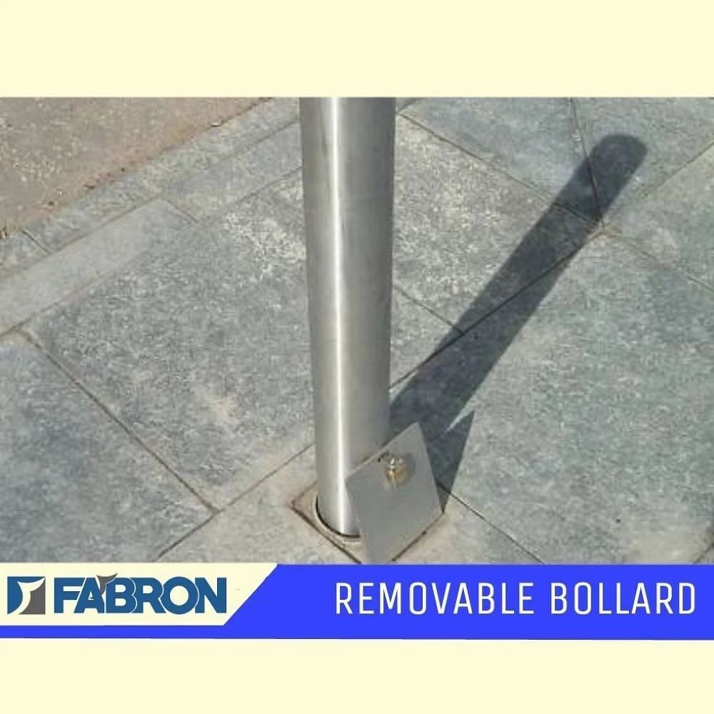 Fabron Removable Internal Locking Bollard, For Traffic Control, Stainless Steel