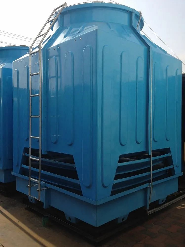 Fiberglass Reinforced Polyester Cross Flow Square Shape FRP Cooling Tower, Natural Draft, Cooling Capacity: 200 Tr