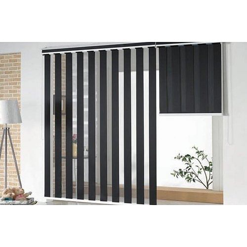 Fibre Vertical Zebra Blinds, Size: 4/5 Square Feet